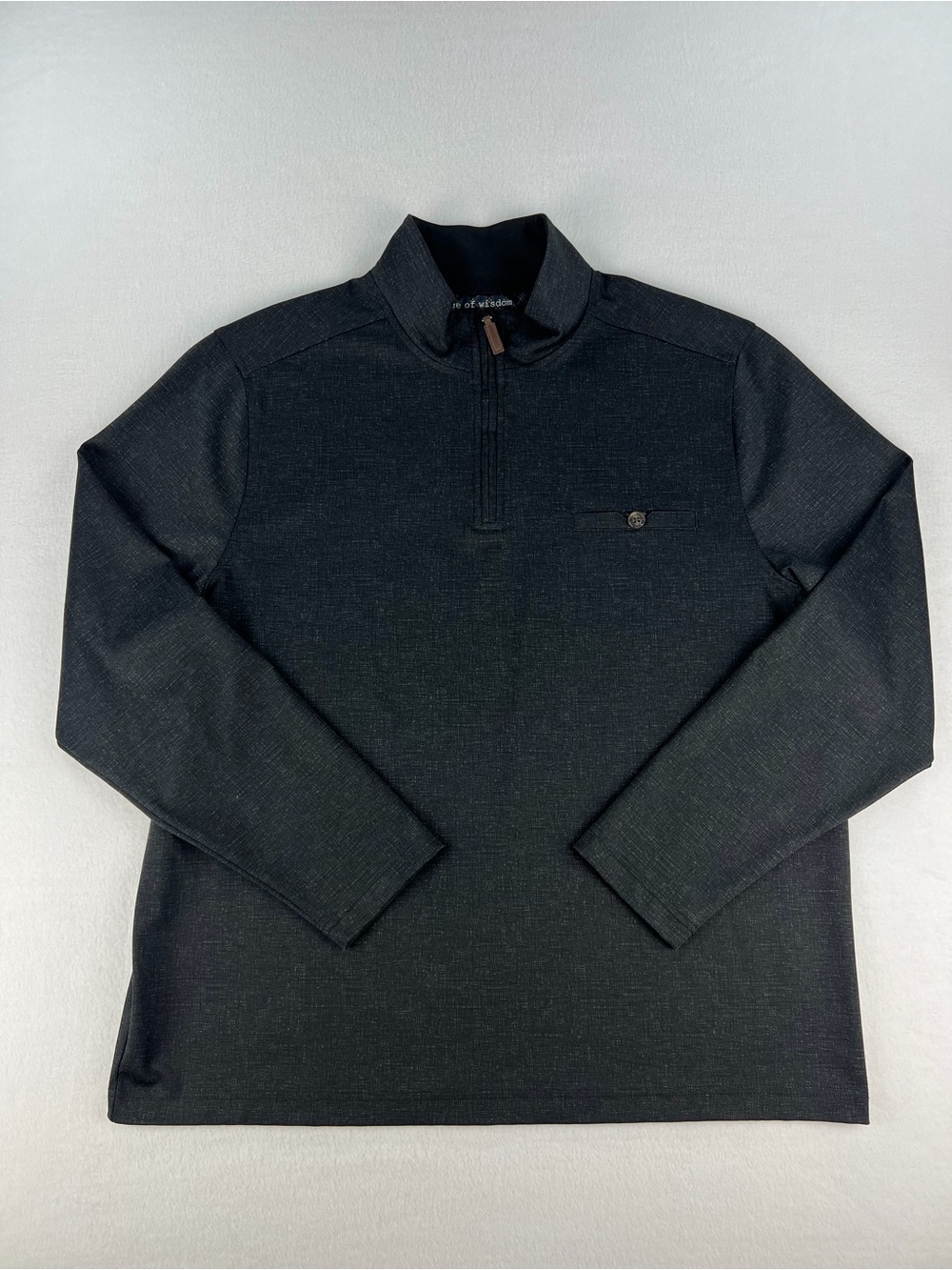 Men's Half-Zip Sweater Pullover - Black